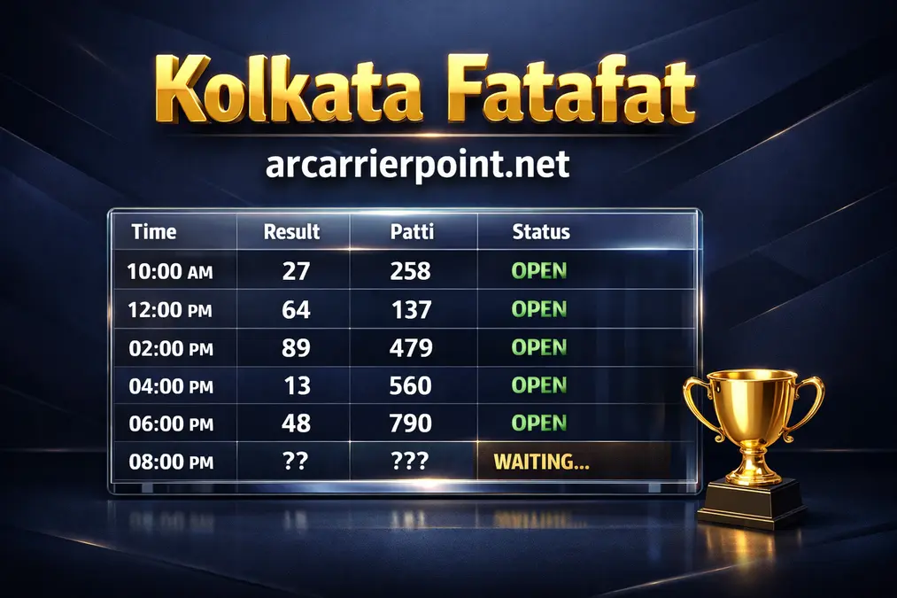 Kolkata Fatafat arcarrierpoint.net Latest Results